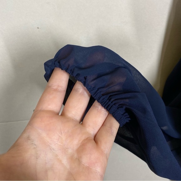 WAYF Halter Navy Blue Dress - Picture 6 of 9